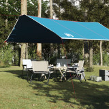 VidaXL Prelată de camping, albastru, 420x440 cm, impermeabilă
