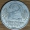 RDG DDR Germania republica democrata - moneda - 2 mark 1957 rara, cu &quot;Deutsche Mark&quot;