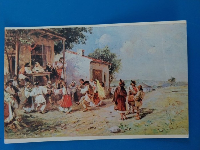 CPIB 23362 CARTE POSTALA - TH. AMAN - JOC LA TARA, NECIRCULATA