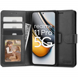 Husa Tech-Protect Wallet Wallet pentru Realme 11 Pro 5G/11 Pro+ Plus 5G Negru, Silicon