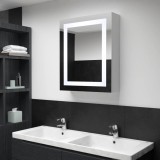 Gossi dulap de baie cu oglinda si led-uri, 50 x 13 x 70 cm
