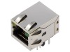 Soclu RJ45 ecranat cu LED 8p8c THT