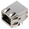 Soclu RJ45 ecranat cu LED 8p8c THT