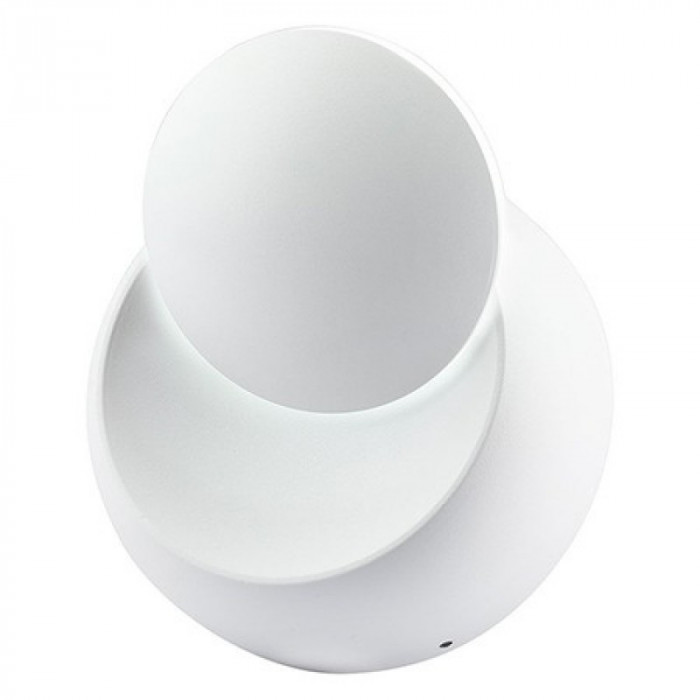 Aplica LED V-tac, 5 W, 4000 K, IP20, 560 lumeni, rotunda, rabatabila, aluminiu, Alb