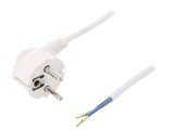 Cablu Electric Alb 3x1mm2 1m 16A 250V