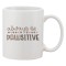 Cana alba personalizata &#039;Always be pawsitive&#039;, INOVATIX&reg;. 330ml