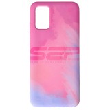 Husa Silicon Watercolor Samsung Galaxy A02s / M02s, Purplish Red
