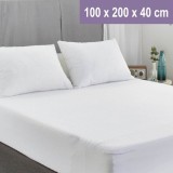 Cearceaf Impermeabil Alb, 100x200x40 cm, CMCLASS