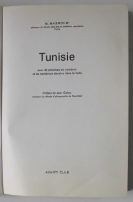 TUNISIE par M. MASMOUDI , 48 planches en couleurs .., 1968 foto