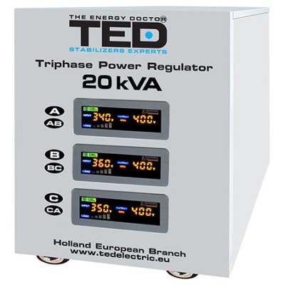 STABILIZATOR TENSIUNE TRIFAZAT SERVO 20KVA foto