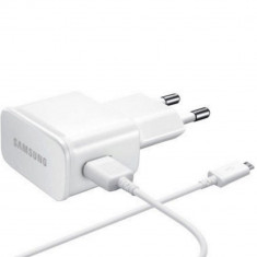 Incarcator Retea Samsung EP-TA50EWE, Cablu MicroUSB inclus, 1.55 Amperi, Alb, Bulk foto