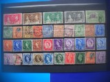 HOPCT LOT NR 577 ANGLIA SI COLONII BRITANICE-35 TIMBRE VECHI-STAMPILAT