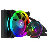 Cooler CPU Lichid AQIRYS Aquarius 120 AiO, ARGB, PWM, 120mm, Intel/AMD, TDP 200W, Radiator Aluminiu, Controller ARGB inclus