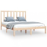 Cumpara ieftin Cadru de pat mic dublu, 120x190 cm, lemn masiv de pin
