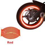 Set 16 ornamente Reflectorizante pentru jante auto, moto, culoare Rosie, AVEX