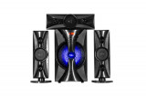 Sistem audio 3.1, subwoofer, 54W RMS, lumini LED RGB, Bluetooth, USB, MP3,