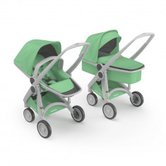 Carucior 2 In 1, Greentom, 100% Ecologic, Grey Mint foto