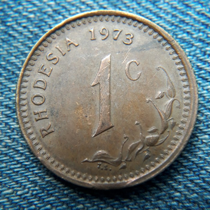 2q - 1 Cent 1973 Rhodesia / Zimbabwe