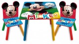 Set Masuta cu 2 Scaune Mickey Mouse Clubhouse Arditex, Lemn, 50x50x44 cm, Recomandat 3+ ani