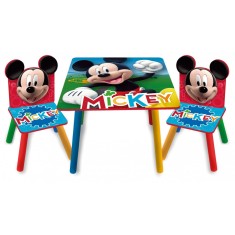 Set masuta si 2 scaunele Mickey Mouse Clubhouse