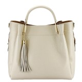 Geanta crem din piele naturala Ariana 123