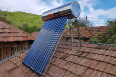 Kit Panou Solar Presurizat Apa Calda, Inox, 150 litri, SONTEC, 15 tuburi heat-pipe foto
