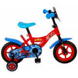 Bicicleta pentru copii Spider-Man, 10 inch, culoare rosu/albastru, fara frana PB Cod:21054-NP