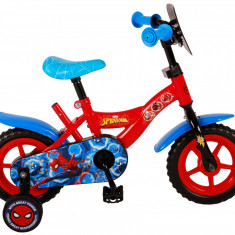 Bicicleta pentru copii Spider-Man, 10 inch, culoare rosu/albastru, fara frana PB Cod:21054-NP