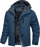 Cumpara ieftin Jacheta impermeabila barbati MAGCOMSEN, captuseala fleece, bleumarin, marime M