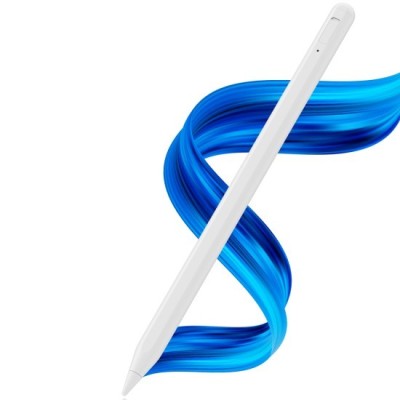 Stylus Pen pentru Tableta, Bluetooth, Type-C, 125mAh - Techsuit (AC10SH) - Lily White foto