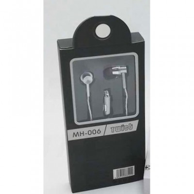 Casti Handsfree Universal MH-006 TWIST Jack 3.5mm Grey Blister foto