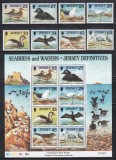 Jersey 1999 - Păsări, Serie + Bloc, MNH