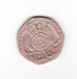 bnk mnd Marea Britanie Anglia 20 pence 2000