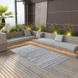 vidaXL Covor de exterior, ARAKIL gri, 120x180 cm, PP