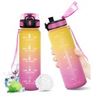 Cumpara ieftin Sticla de apa motivationala KollyKolla, 500ml, fara BPA - RESIGILAT