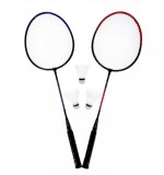 Cumpara ieftin Rachete badminton cu 3 fluturasi in cutie