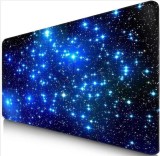 Mousepad Profesional pentru Gaming, 90 x 40 cm, Baza Cauciucata si Cusaturi Laterale, Compatibil Laptop sau Calculator, Premium, Stele, CBD CORAL BEST