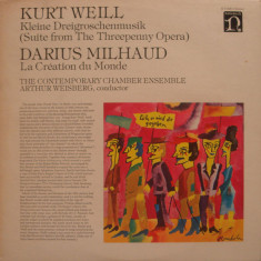 Vinil Kurt Weill – Suite From The Threepenny Opera, La Création Du Monde (VG+)