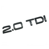 Emblema 2.0 TDI Audi spate portbagaj,Negru lucios