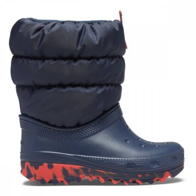 Cizme Crocs Toddler Classic Neo Puff Boot Bleumarin - Navy foto
