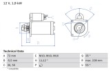 BOSCH 0 986 025 470 starter