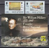 Isle of Man 1999 - A 175-a aniversare a Institutului Regal Național al Bărcilor de Salvare, Serie (RARĂ) + Colita, MNH