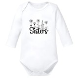 Body bebe alb big sister surori mesaj amuzant bumbac marimea 74
