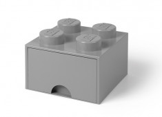 Cutie depozitare LEGO 2x2 cu sertar Gri 40051740 foto