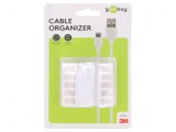 Clipsuri Cabluri Goobay Tip P Albe - Set Prindere Cabluri Electrice