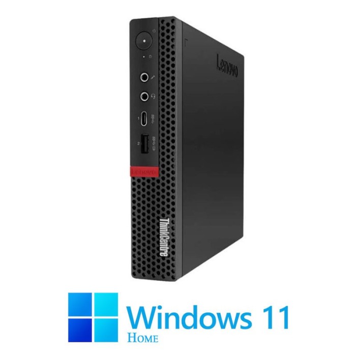 Mini PC Lenovo M720q, Hexa Core i5-9500T, 16GB DDR4, 256GB SSD, Win 11 Home