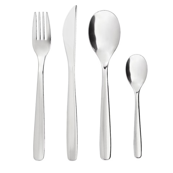 Set tacamuri, 16 piese, otel inoxidabil