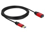 Cablu USB A DELOCK 3m Negru Aurit 24AWG 28AWG Cod 82754