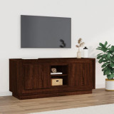 VidaXL Comodă TV, stejar maro, 102x35x45 cm, lemn prelucrat
