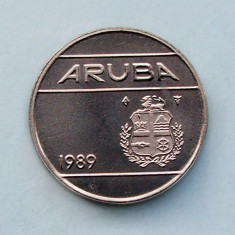 ARUBA - 25 Cents 1989 - aUNC foto